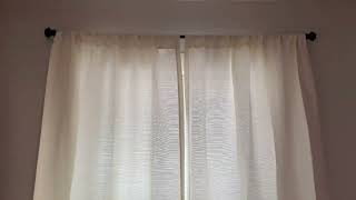Natural Linen Rod Pocket Curtains 84 Inch Length Review GREAT Linen Curtains