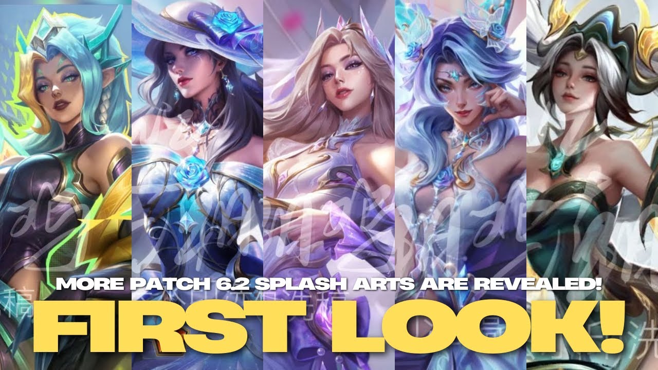 Crystal Rose Caitlyn REVEALED! + More Patch 6.2 Splash Arts! | Wild Rift