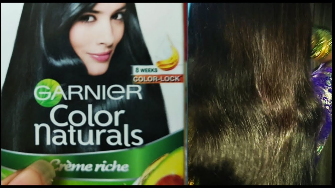 Garnier black naturals hair colour review|A long lasting colour upto 8  weeks - YouTube