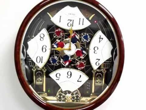 QXM267BRH Seiko Melodies in Motion Ballroom Dancers Clock - YouTube