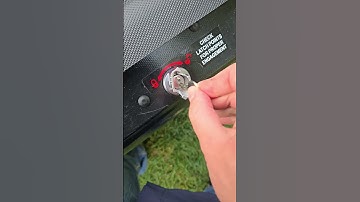Thule container opened with a blank key