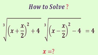 A  awesome mathematics Exponential   problem | Olympiad  Question | x=?