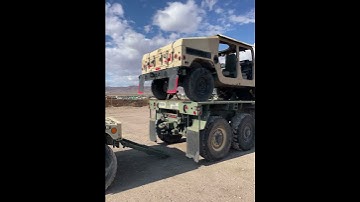 Humvee M1151 preparing for transport @govplanet4510  #humvee #hummer #army