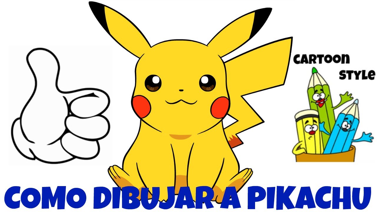 COMO DIBUJAR A PIKACHU - POKEMON GO! / how yo draw pikachu