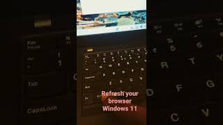 How to refresh your browser in windows 11? ctrl + r. #shorts #viralvideo #youtubeshorts image