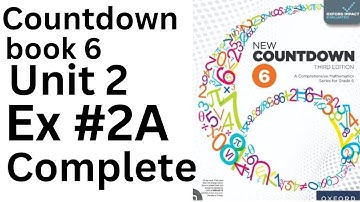 Oxford Countdown Book 6 - Exercise 2A complete| Step-by-Step Solution @ytacademy198