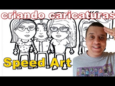 COMO FAÇO MINHAS CARICATURAS - BOBMAX - AULA DE DESENHO