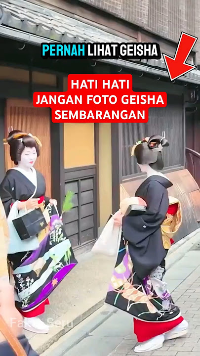 Jangan Foto Geisha Sembarangan