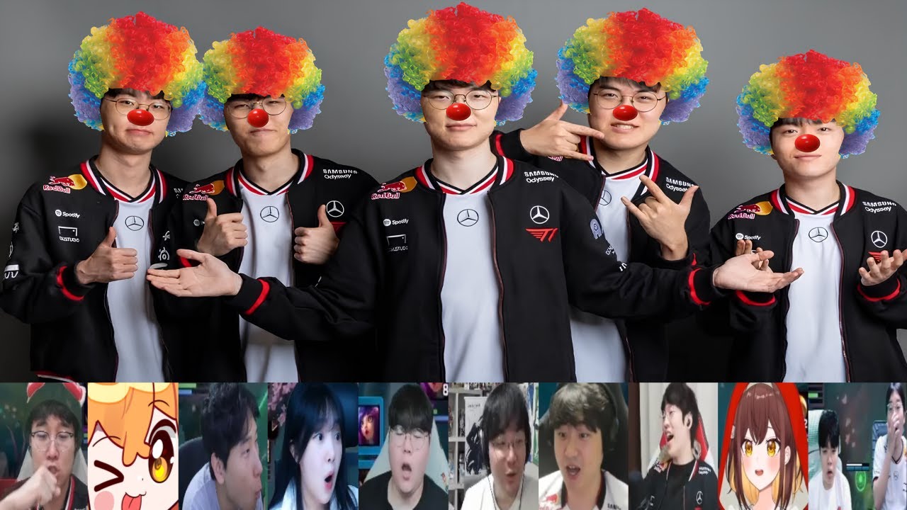 아무도 못 보게 해야 될 만큼 잔혹한 경기ㄷㅣT1 vs KT 중요장면 스트리머 반응 모음 | 08.13 | 2025 LCK