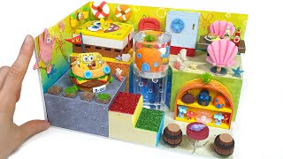 #how #diy #spongebob DIY Miniature Spongebob House♥Making Spongebob Hamburger & Aquarium House♥
