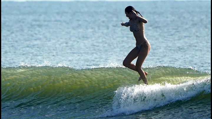 Kiley Demos a Triple Stringer Rozo Surfboard [Shaped by Dick Rozo Rosborough]