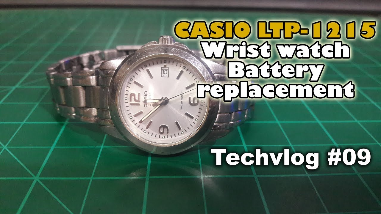 Casio LTP-1215 DIY Battery Replacement, Paano mag palit ng battery ng ...