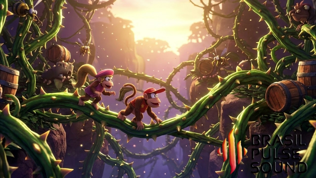 [ BRASIL PULSE SOUND ] Donkey Kong Country 2  -  Stickerbush Symphony Hit Nostalgic