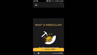 Webdollar Testnet Alpha On Mobile Brave Browser
