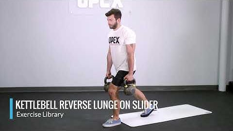 Kettlebell Reverse Lunge on Slider - OPEX Exercise Library