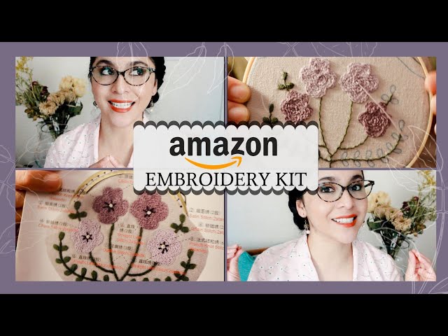 Learning Embroidery with an Embroidery Kit? Let's learn how to stitch!  (Leisure Arts Embroidery Kit) 