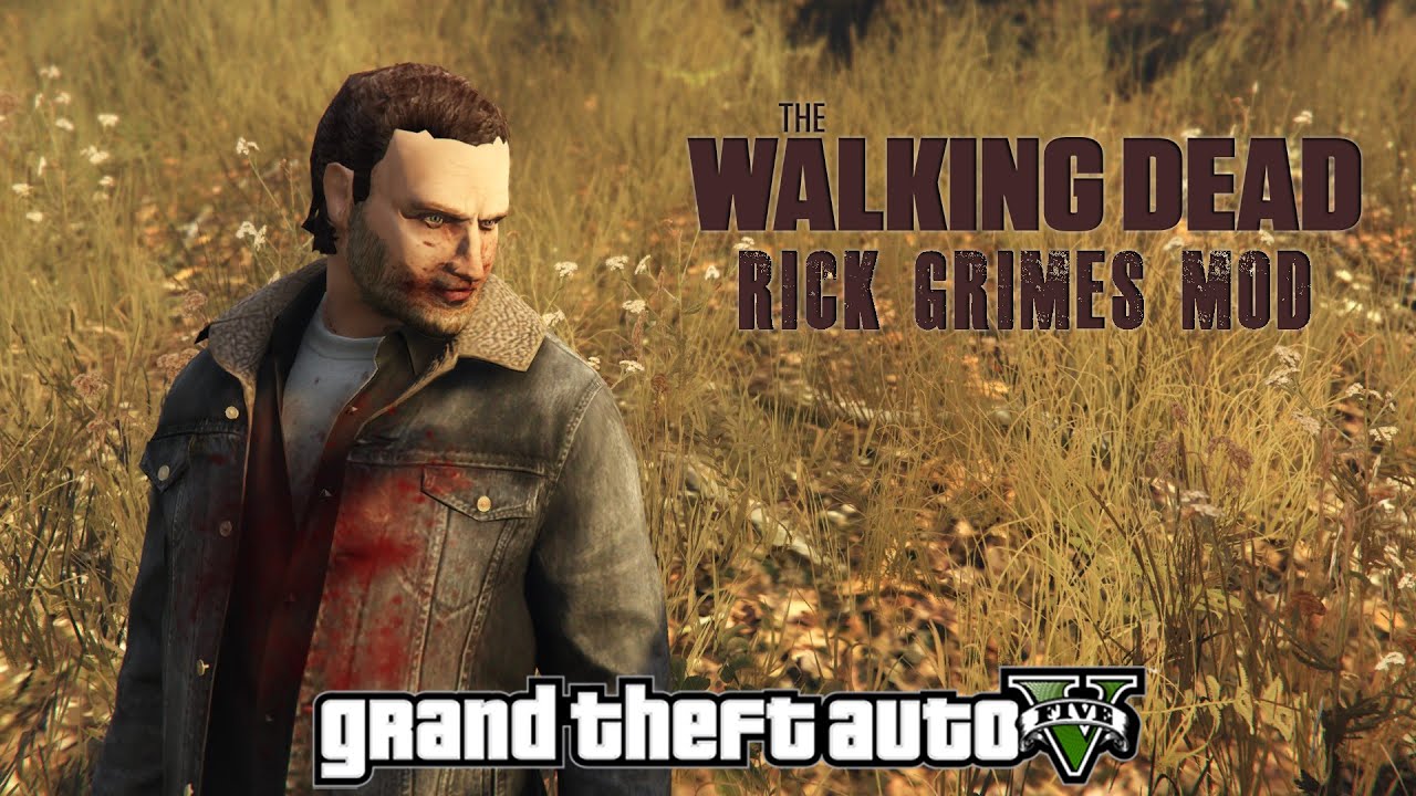 Grand Theft Auto V Twd Rick Grimes Mod Youtube - roblox rick grimes