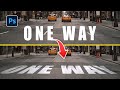 How to Place Text on a Road in Photoshop