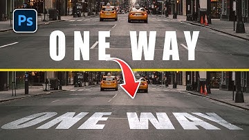 How to Place Text on a Road in Photoshop