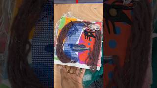 Self portrait workshop✂️🧶#selfportrait #artsandcraftsforkids #artsandcrafts #artworkshops