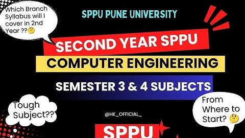 SPPU Second Year (SE) Computer Engineering Subjects | Semester 3 & 4 🔥| SPPU PATTERN @HK_OFFICIAL_