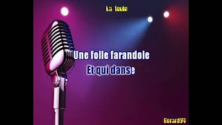 la foule...version karaoke  avec texte masculin