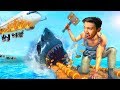 ВЫЖИВАНИЕ на ПЛОТУ! День 1 в игре Ocean Nomad: Выживание на плоту / Raft Mobile