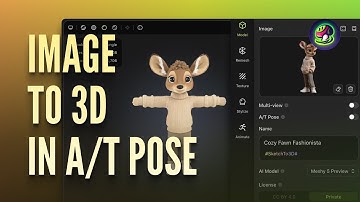 Turn ANY Image into a 3D A/T Pose Model (Easy AI Trick!)