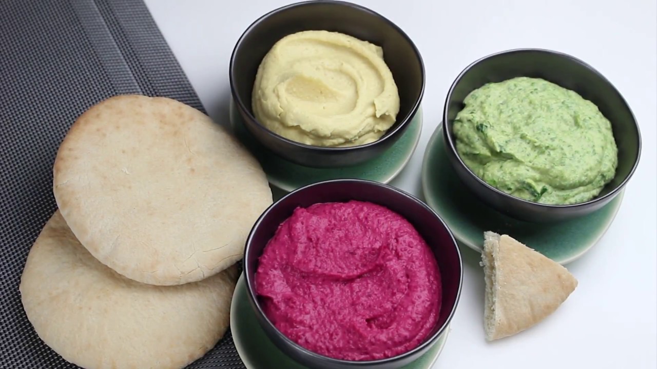 Trío de hummus | Escuela de Cocina TELVA - YouTube