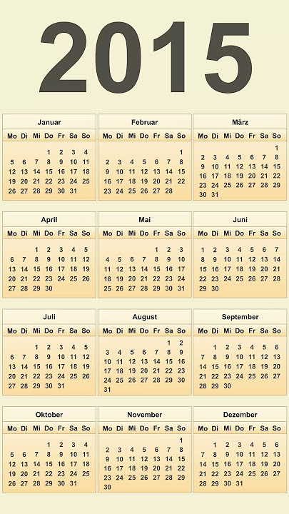 Kalender 2015