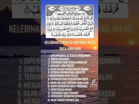 Kelebihan Surah Al- Insyirah