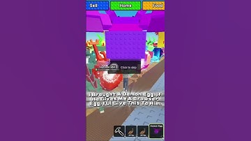 He Passed My Kindness Test and Got a Demon Egg Gift! #roblox #buildazoo #zoo #egg #shorts