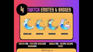 Twitch Emotes & Badges ETSY store  | XheliXhi