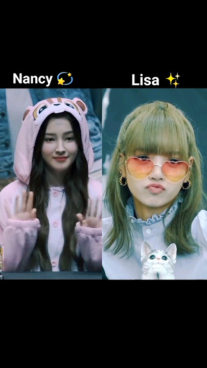 Nancy momoland vs Lisa Blacpink cute moments #who is Best #lisa #nancy #shorts