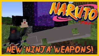 NEW 'NINJA' WEAPONS?! Minecraft Naruto Anime Mod screenshot 3