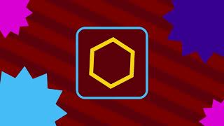 Geometric Red Motion VJ Loop – Square &amp; Hexagon Symbol