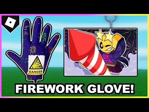 How to get FIREWORK GLOVE + SHOWCASE in SLAP BATTLES! [ROBLOX]