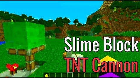 Slime Block TNT Canon Tutorial Minecraft 2015