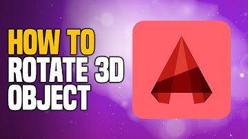 How to Rotate 3D Object in AutoCAD - EASY!