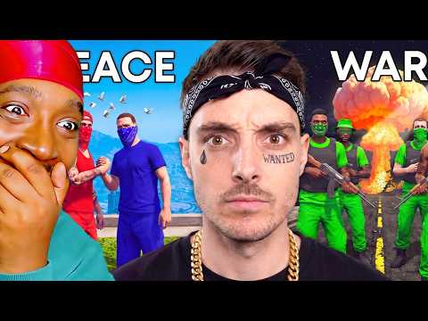 100 Players Simulate Gang War in GTA (JoeNOJoseph Reacts)