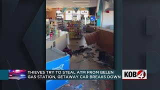 Thieves try to steal ATM from gas station in Belen