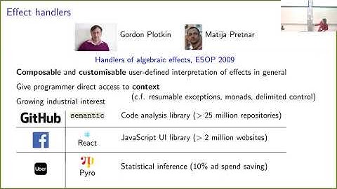 Sam Lindley - Effect-Handler Oriented Programming - SPLV 2022