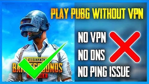 How to play PUBG MOBILE without VPN in IOS and Android New Trick😊 | No Lag No ping issues ✅