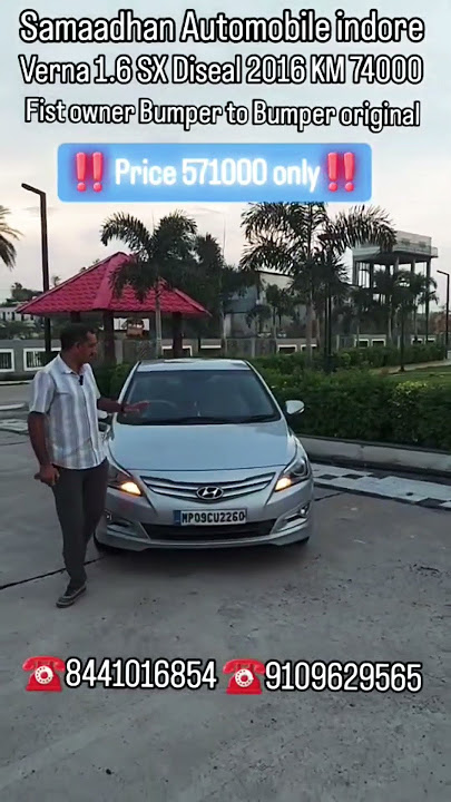🚗 First Owner Verna 1.6 SX Diesel – Bumper to Bumper Original!Call Now: 8441016854 | #verna #hyundai