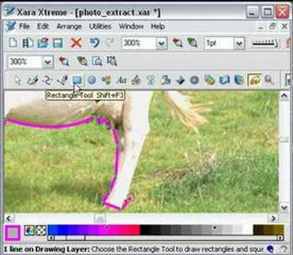 Xara Xtreme: Extracting Part of a Photo