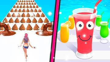 Juice Run Vs Girl Rider All Levels Android iOS Gameplay Walkthrough 4K Nr 85