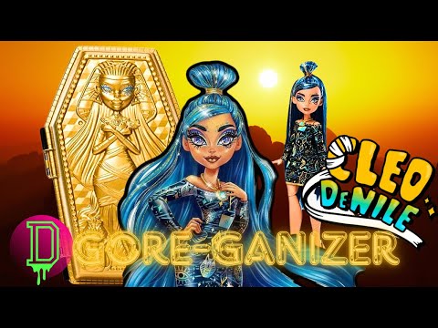南浩二&Cnstrctrs LEGENDARY GLITTER ALIVE NEW MONSTER HIGH CLEO DE NILE GORE-GANIZER UNBOXING AND