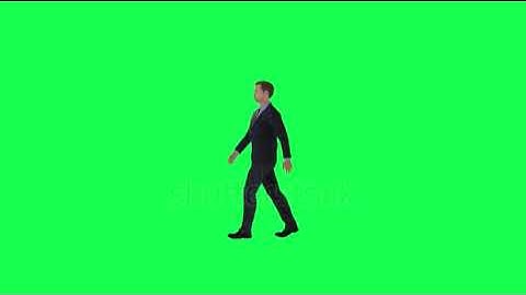 3d animated busyness man walking right angle chroma key buy in telegram bio