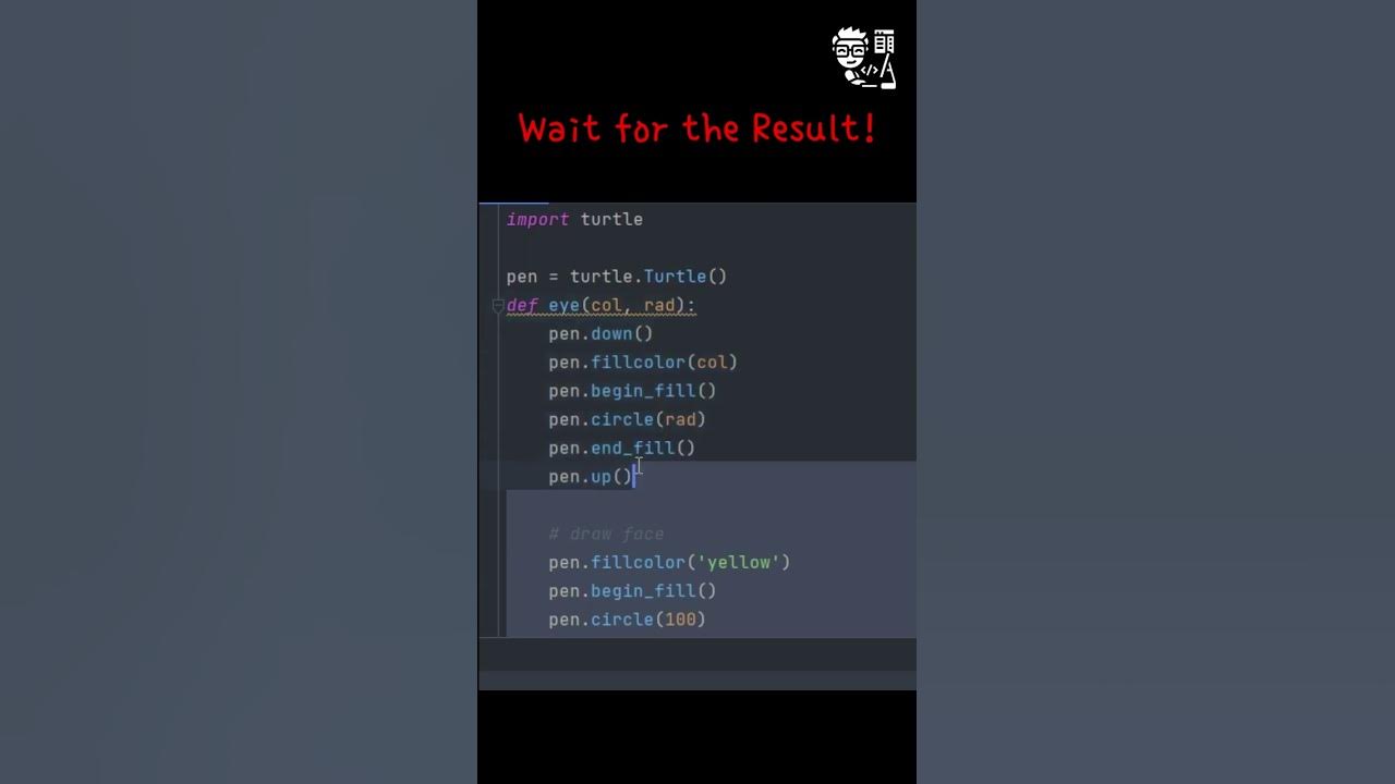 Create a Smiley Face using Python's Turtle Library ๐ - YouTube