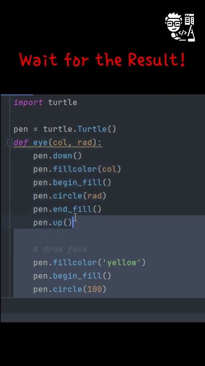 Create a Smiley Face using Python's Turtle Library ๐ - YouTube